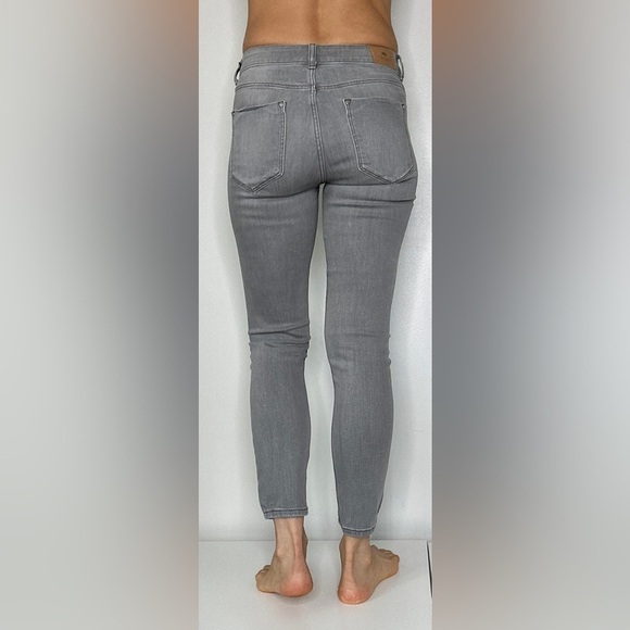 Zara Women's Gray Skinny Low Rise Jeans Stretch Denim – Size 4 - Picture 3 of 5